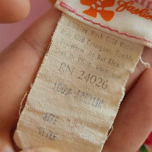 Vintage Sears Hawaiian Dress Royal Hawaii 1980s 1990s Pink Hibiscus Kids Size 5 - Picture 5 of 8